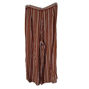 Anthropologie x Faithfull The Brand Gabriel Pants  2 Striped Crop Wide Leg